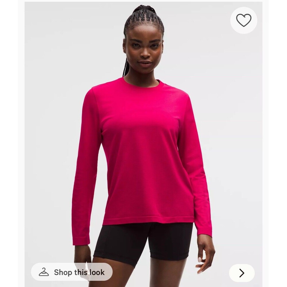Lululemon Women’s Swiftly Relaxed Long-Sleeve Shirt Hip Length size 8